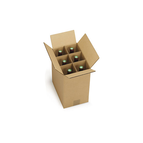 Kartonska kutija za vino - boce - s pregradama - saćem - zaštitom Kartonska kutija za vino - boce - s pregradama - saćem - zaštitom