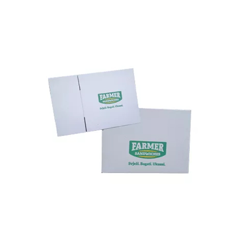 Kartonske kutije po mjeri bijele s tiskom - za hranu Kartonske kutije po mjeri bijele s tiskom - za hranu