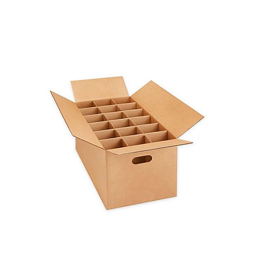 Kartonske kutije s pregradama-saćem smeđe Kartonske kutije s pregradama-saćem smeđe